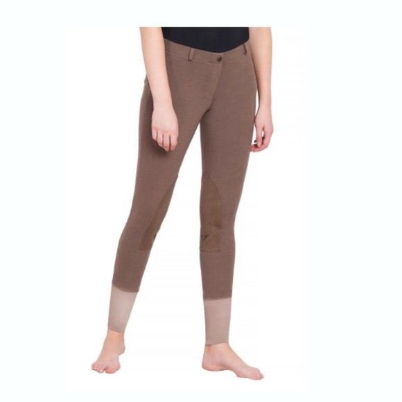 NWT Ladies LOWRISE PULL-ON KNEE PATCH BREECHES Lava Brown Size 36 - Picture 1 of 1